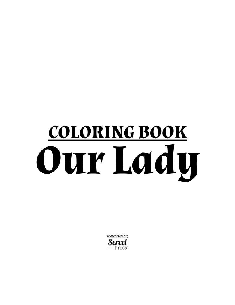 Printable Catholic Coloring Book, Our Lady, 15 Catholic Coloring Pages, Instant Digital Download and Print, Catholic Education, Homeschool