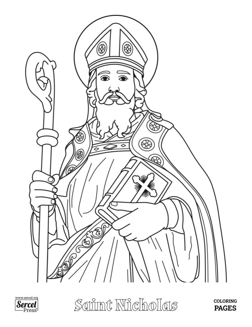 Printable Catholic Coloring Book, Christmas, 15 Catholic Coloring Pages, Instant Digital Download and Print, Catholic Education, Homeschool