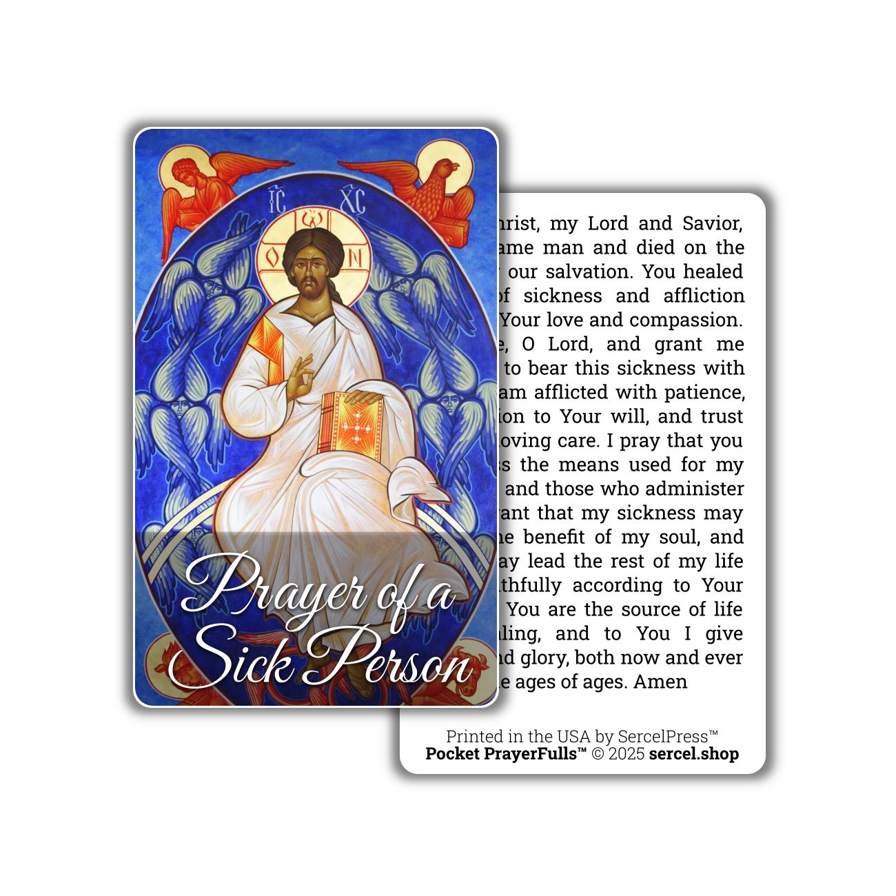 Prayer of a Sick Person: Pocket PrayerFulls™ | Durable Wallet Prayer Cards