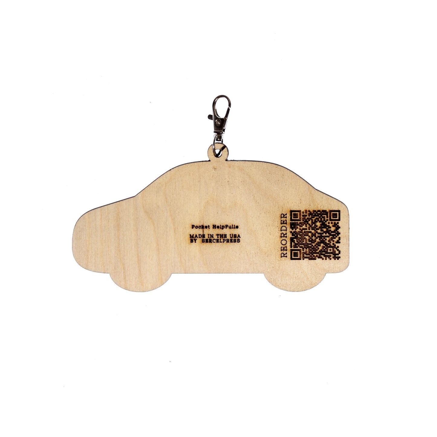 Car Rider or Bus Rider Backpack Tag – School Dismissal Clip-On Tag – Laser Engraved Wood ID with Lobster Clasp – Write-On Teacher Kit
