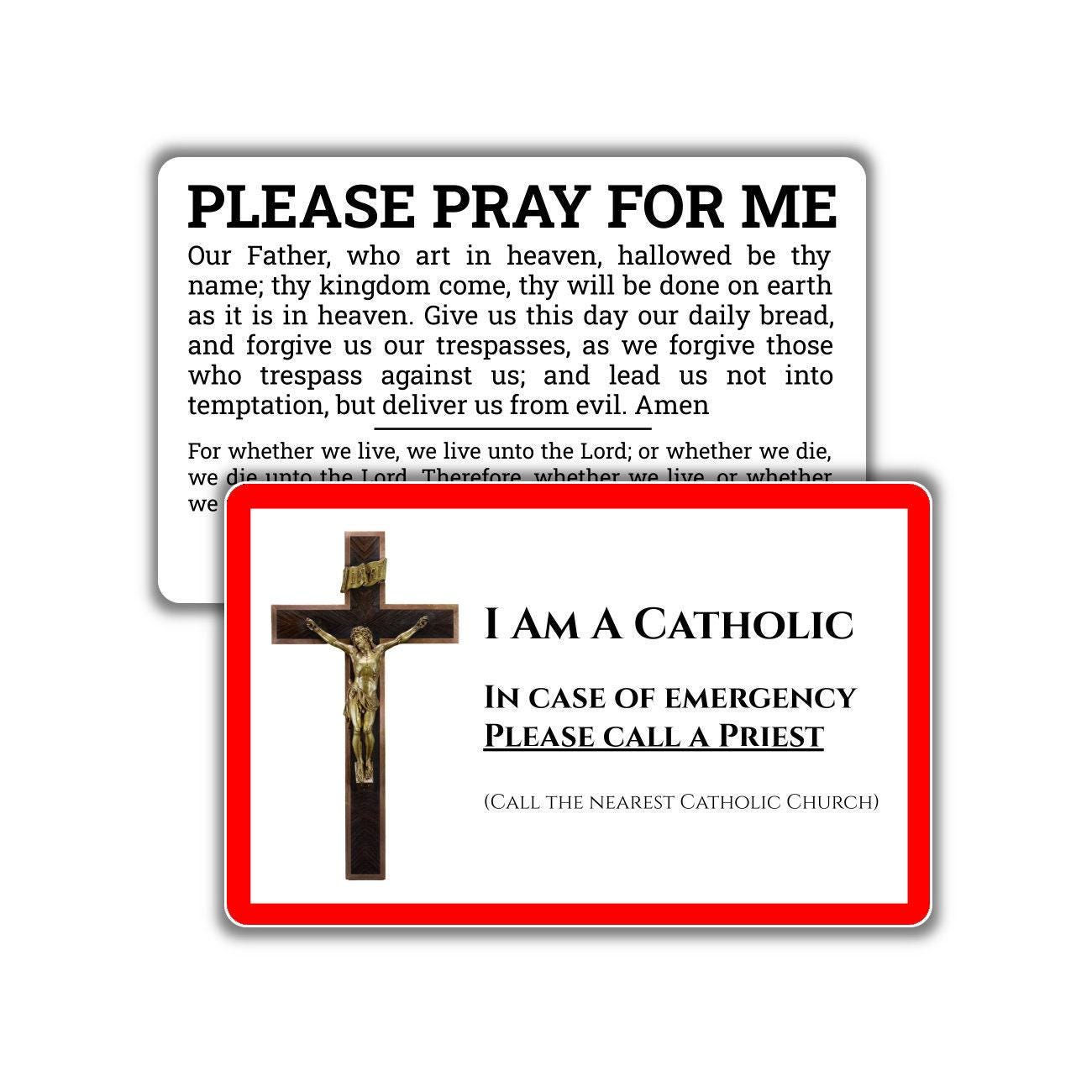 Catholic Starter Pack – 8 Essential Catholic Holy Cards — Pocket PrayerFulls™ | Uncompromising Holy Cards — Built to Last. Backed for Life