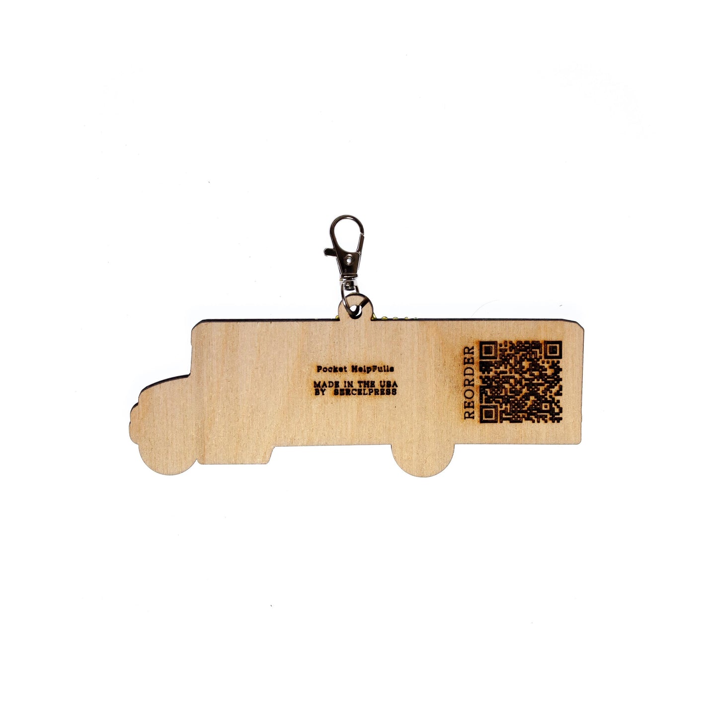 Car Rider or Bus Rider Backpack Tag – School Dismissal Clip-On Tag – Laser Engraved Wood ID with Lobster Clasp – Write-On Teacher Kit