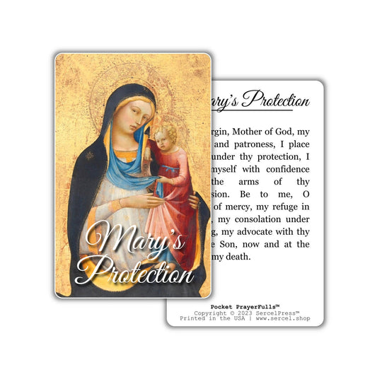 Prayer for Mary's Protection: Pocket PrayerFulls™ | Durable Wallet Prayer Cards | Catholic Prayers