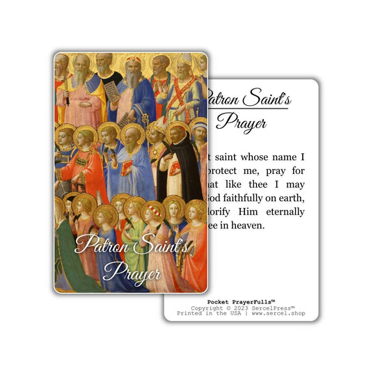 Patron Saint's Prayer: Pocket PrayerFulls™ | Durable Wallet Prayer Cards | Catholic Prayer