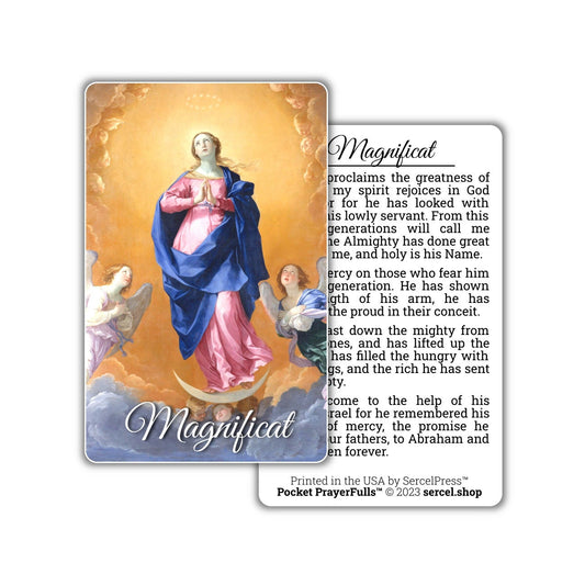 Magnificat, My Soul Proclaims the Greatness of the Lord: Pocket PrayerFulls™ | Durable Wallet Prayer Cards | Catholic Prayers