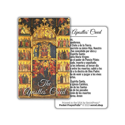 Spanish Collection, 8 Prayer Cards: Pocket PrayerFulls™ | Durable Wallet Prayer Cards | Catholic Prayers