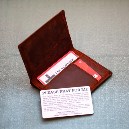 I Am a Catholic Emergency Card – QR Code Calls Nearest Catholic Church – Waterproof Wallet Card – Priest Notification Card - Catholic EDC