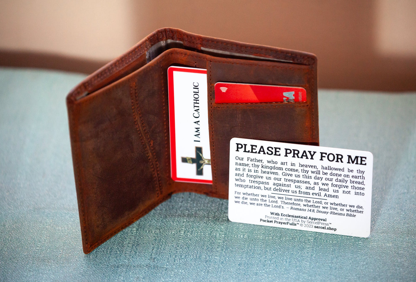 I am a Catholic - Our Lady of Perpetual Help - In Case of Emergency Please Call a Priest | Pocket PrayerFulls™ | Uncompromising Holy Cards