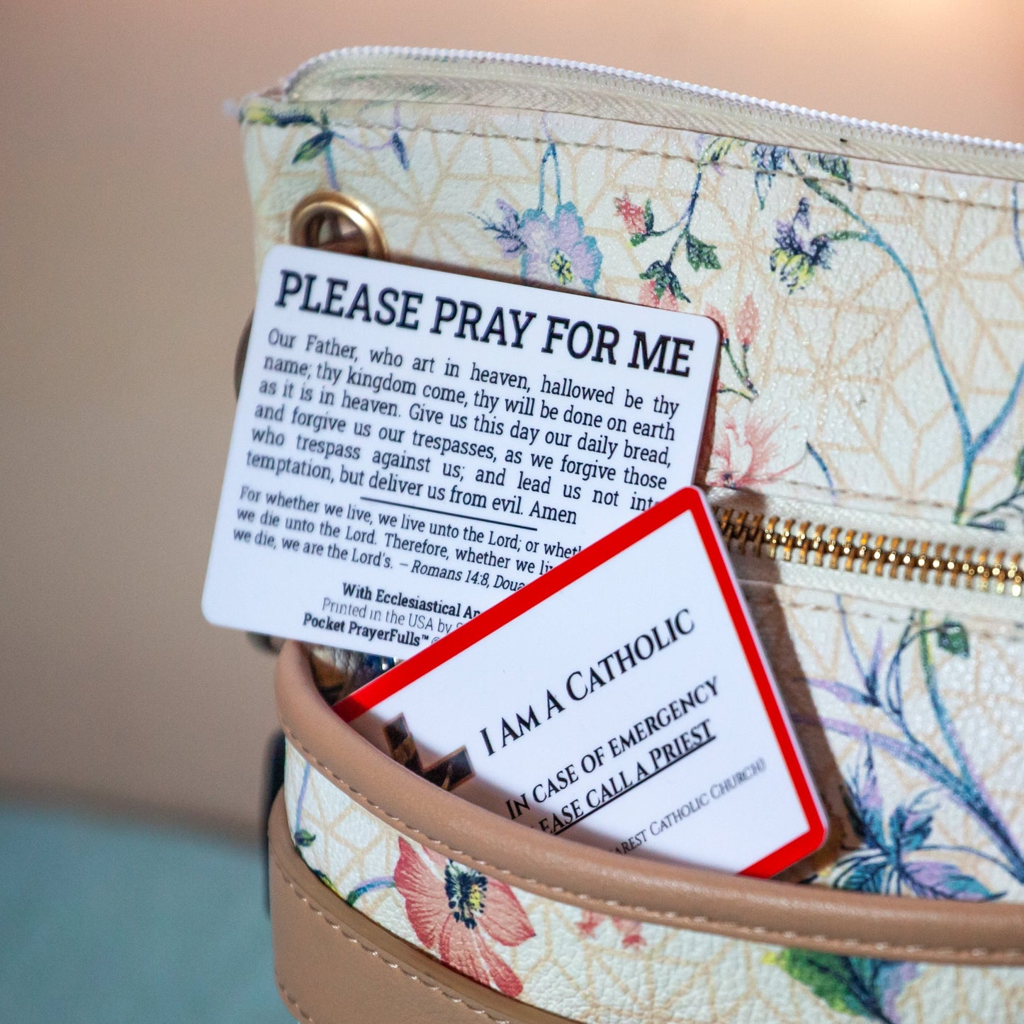 I Am a Catholic Emergency Card – QR Code Calls Nearest Catholic Church – Waterproof Wallet Card – Priest Notification Card - Catholic EDC