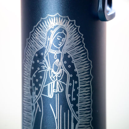 Our Lady of Guadalupe, 24 oz Insulated Stainless Steel Water Bottle with Flip-Top Lid, Catholic Living