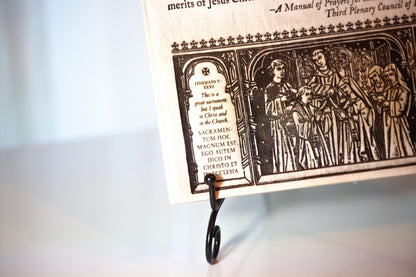 Prayer of Husband and Wife, 8x10 inch Laser-Engraved Wood Wall Art  | Engraved in the USA | Catholic Living