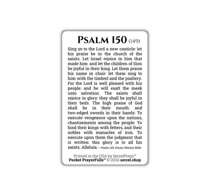 Douay-Rheims Psalms Holy Cards: Pocket PrayerFulls™ | Durable Wallet Holy Cards | Holy Bible | Douay-Rheims | Scripture | Psalms