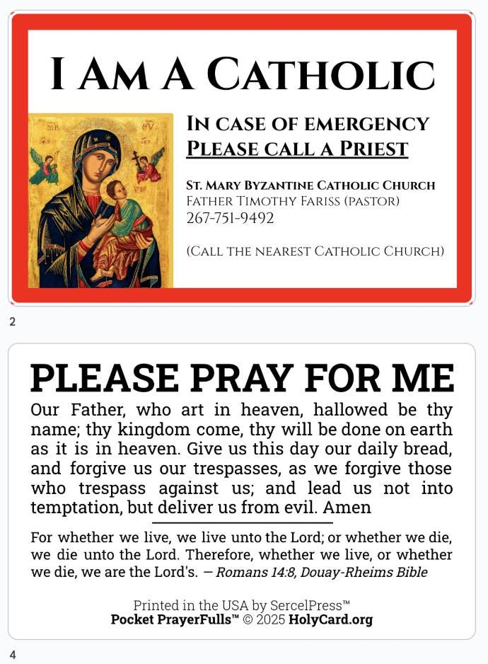 100 Custom I AM A CATHOLIC Cards