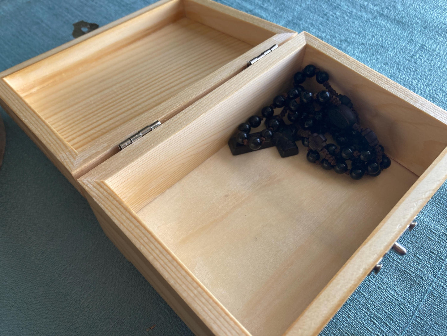 Rosary Box, Hail Mary Full of Grace, Engraved in the USA, Catholic Living