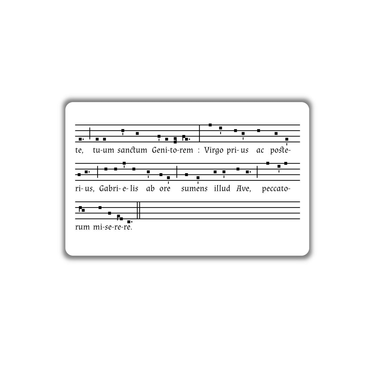 Alma Redemptoris Mater, Latin Chant | Pocket PrayerFulls™ | Uncompromising Holy Cards — Built to Last. Backed for Life