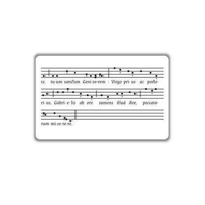 Alma Redemptoris Mater, Latin Chant | Pocket PrayerFulls™ | Uncompromising Holy Cards — Built to Last. Backed for Life