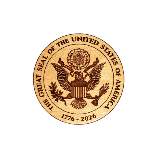 Great Seal of the United States Mini Wall Hanging – 4" Patriotic Wall Art – 1776–2026 American 250th Anniversary Decor