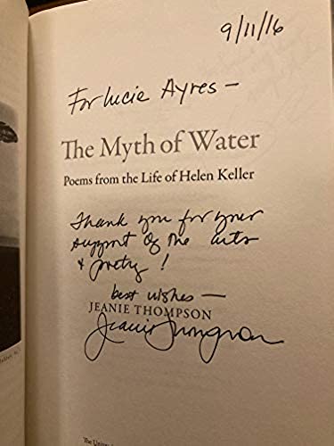 The Myth of Water: Poems from the Life of Helen Keller